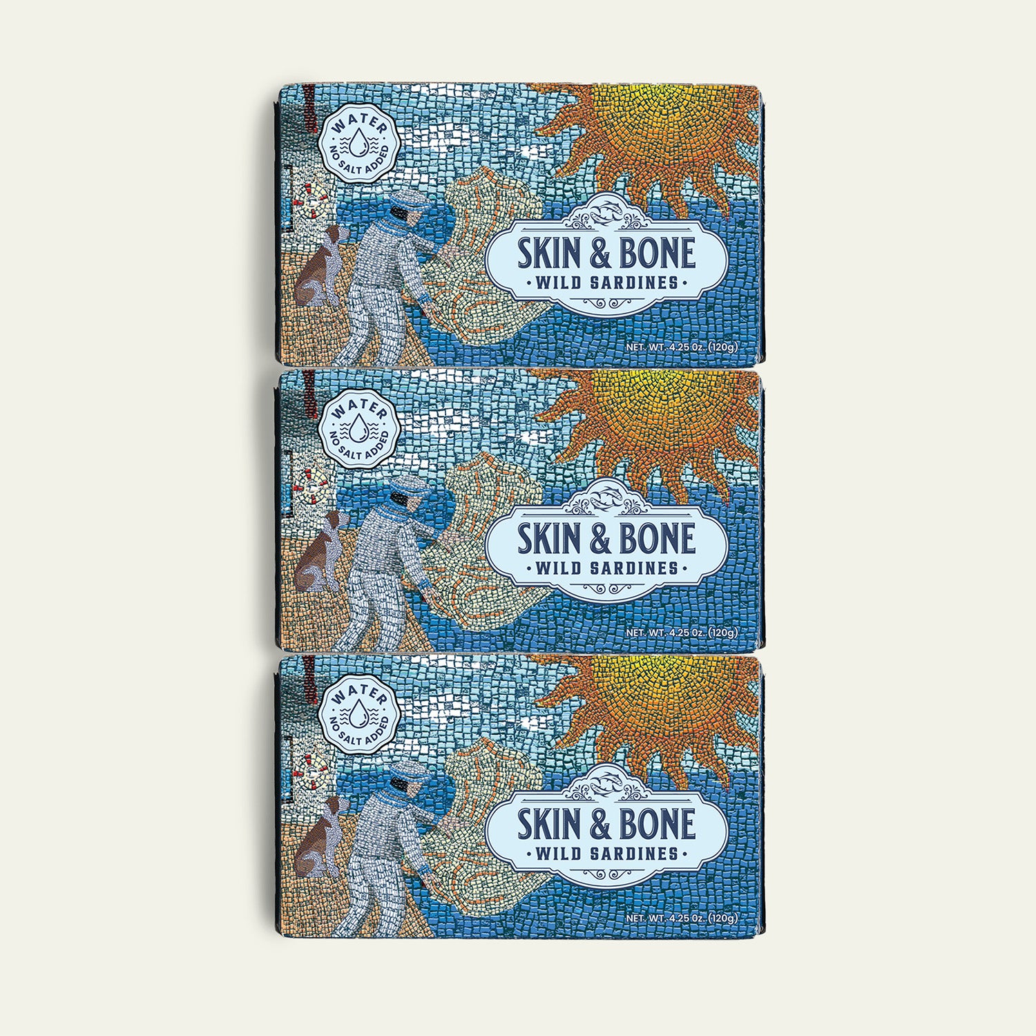 Skin & Bone Sardines in Water - No Salt